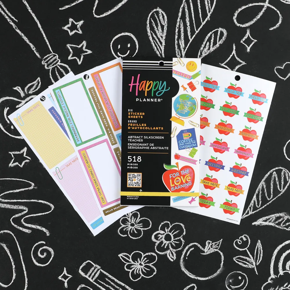 Abstract Silkscreen Teacher - Value Pack Stickers - Big