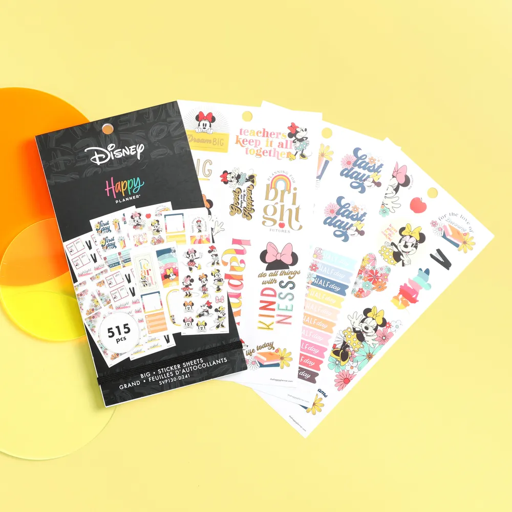 Disney Sunny Minnie Teacher - Value Pack Stickers - Big