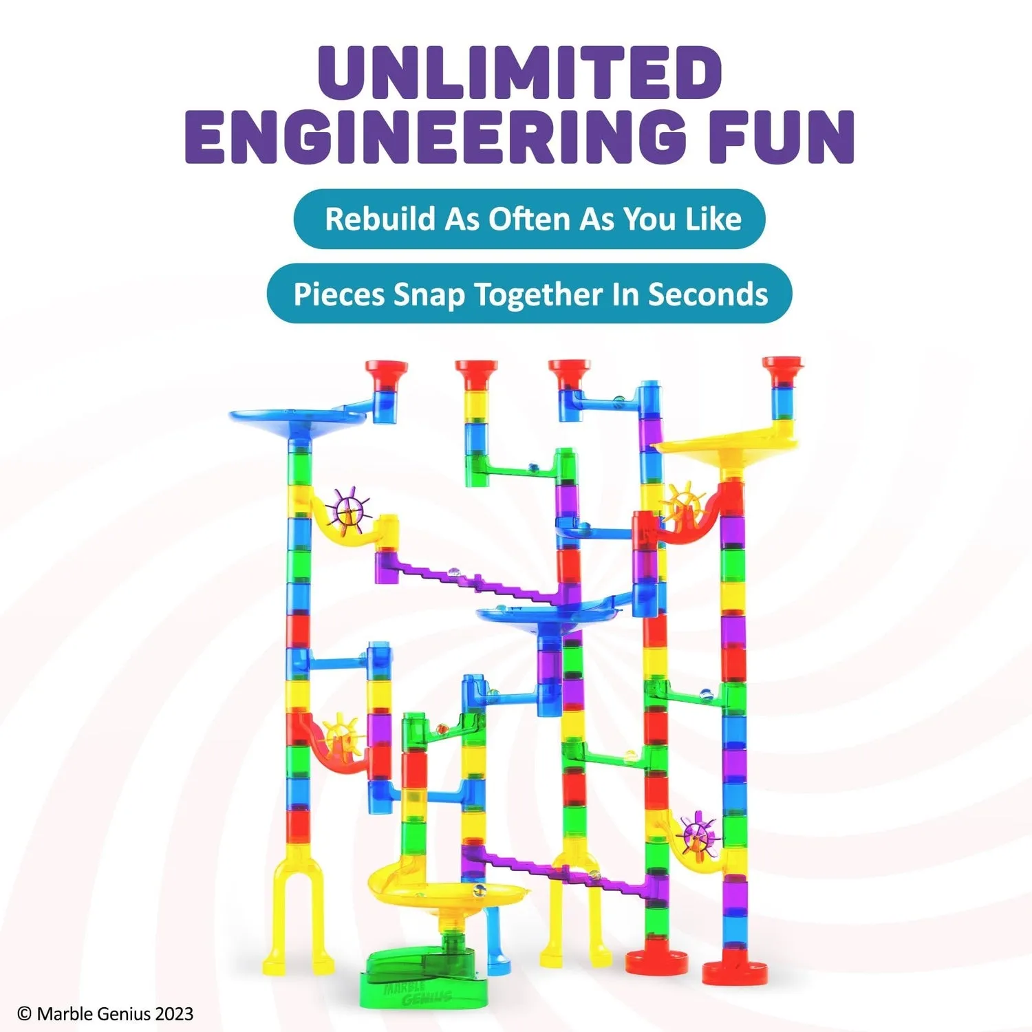 Marble Run Starter Set, 130 pieces
