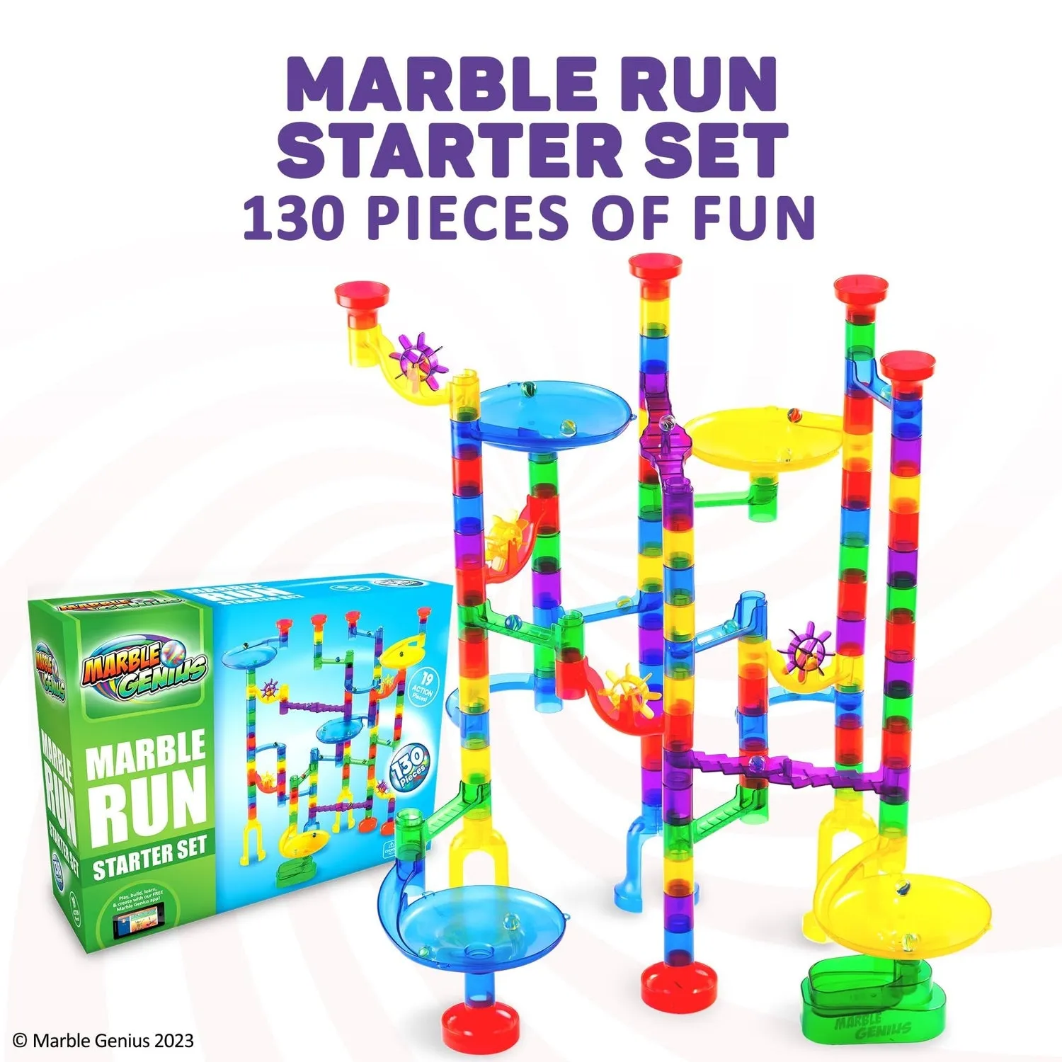Marble Run Starter Set, 130 pieces