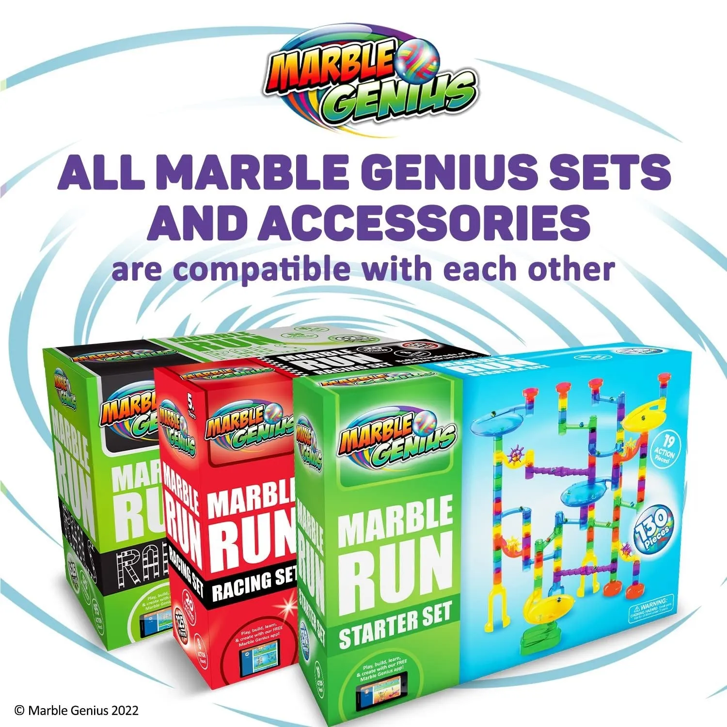 Marble Run Starter Set, 130 pieces
