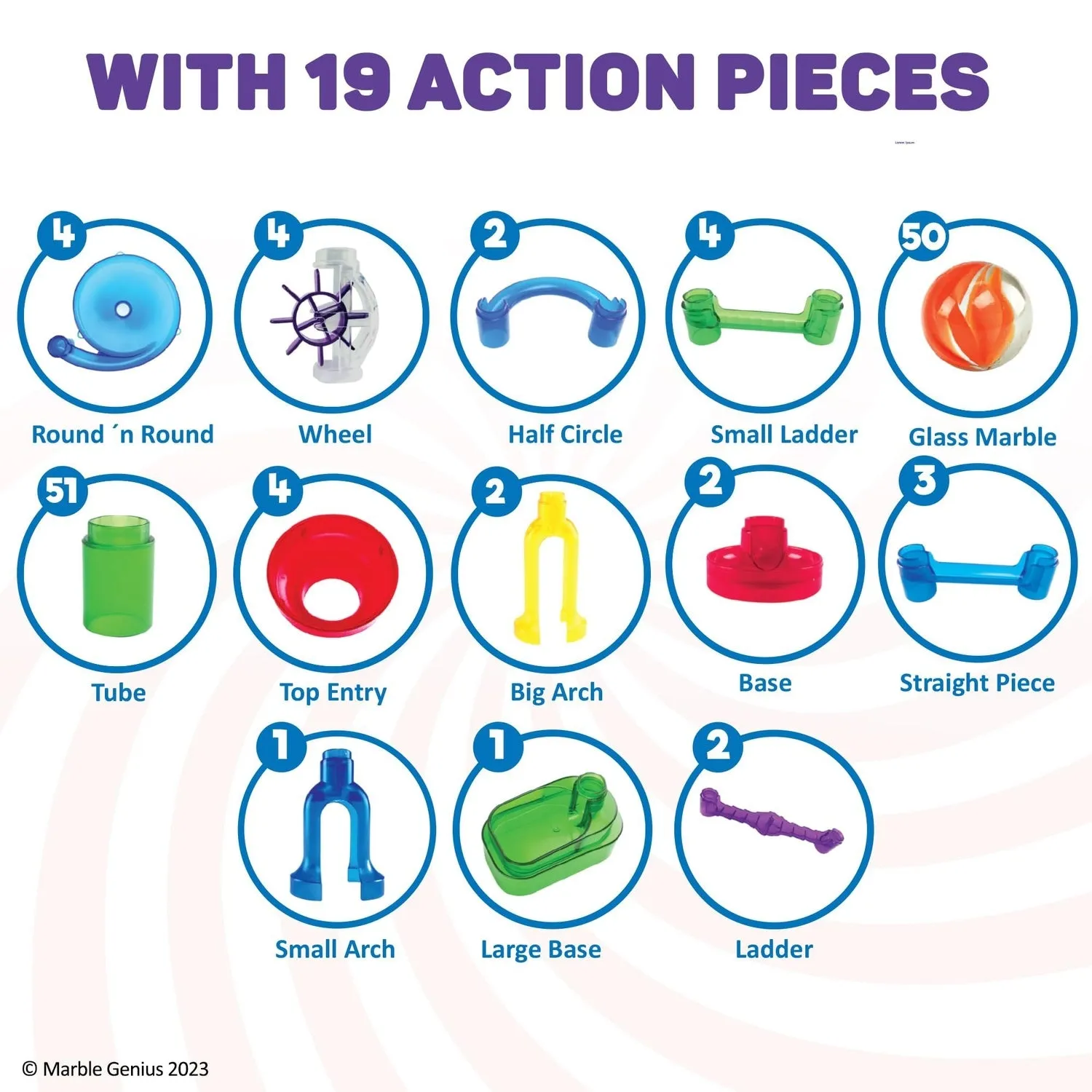 Marble Run Starter Set, 130 pieces
