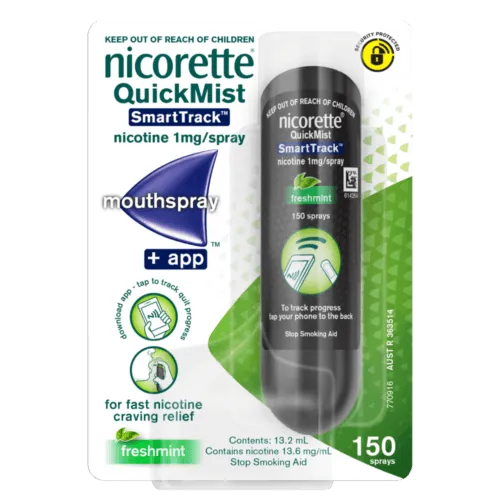 Nicorette QuickMist Smart Track Spray 150 Sprays