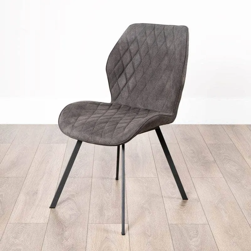 Winslow Dining Table & 6 Toronto Grey Chairs